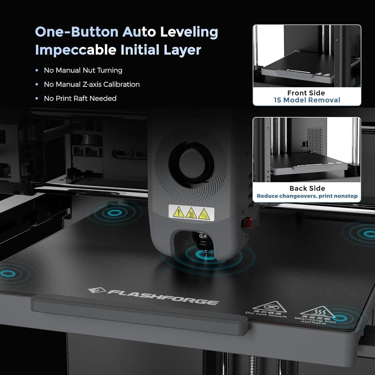 Adventurer 5M 3D Printer with Auto Leveling & High Speed