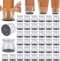 BUMACO 40Pcs Chair Leg Floor Protectors Silicone Covers to Protect Floors