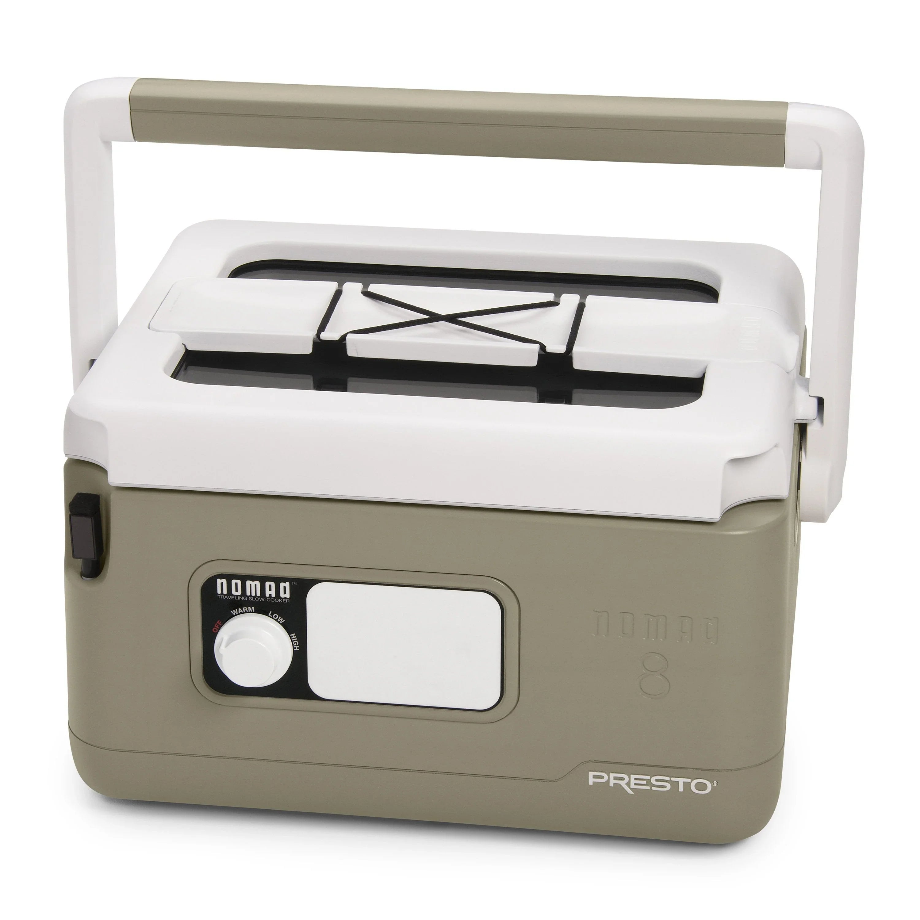8-Quart Nomad Traveling Slow Cooker in Tan
