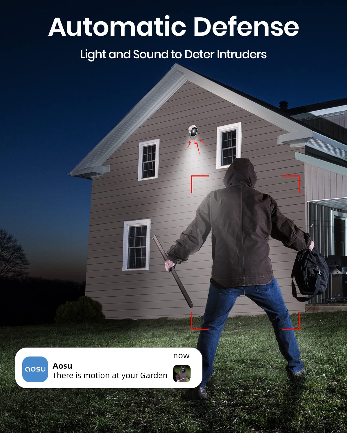 AOSU Security Cameras Wireless Outdoor Home System