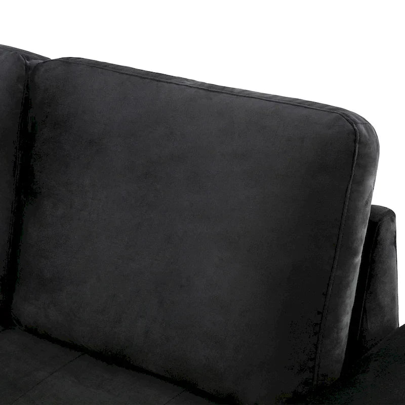 84.75  L-Shaped 5-Seat Sleeper Sectional Sofa with Storage Ottoman, Hidden Arm Storage, and USB Charging for Living Room