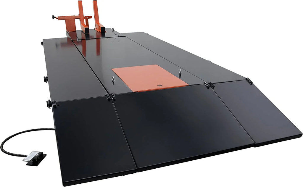 APlusLift MT1500X 1500LB Air-Operated Motorcycle & ATV Lift Table – 48" Wide with Side Extensions, 2-Year Warranty
