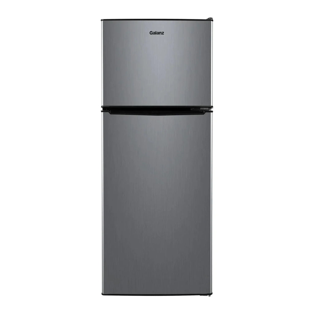 4.6. Cu ft Two Door Mini Refrigerator with Freezer, Stainless Steel