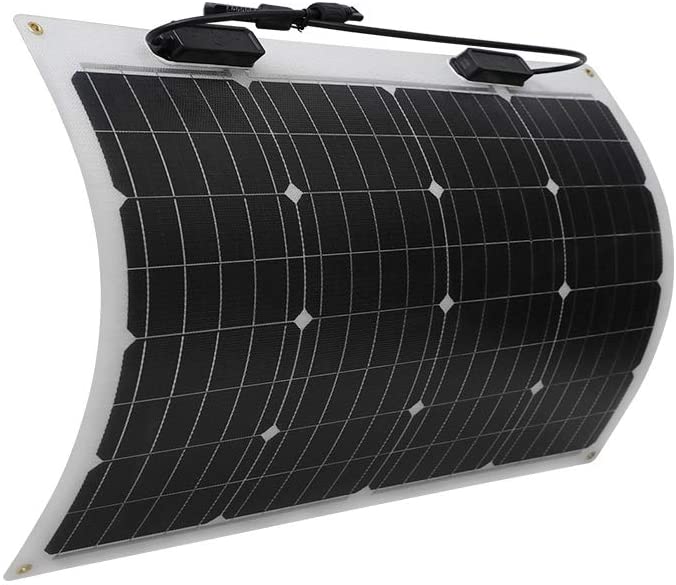 160 Watt 12 Volt Extremely Flexible Monocrystalline Solar Panel �� Ultra Lightweight, Ultra Thin, Up to 248 Degree Arc, for RV, Boats, Roofs, Uneven Surfaces