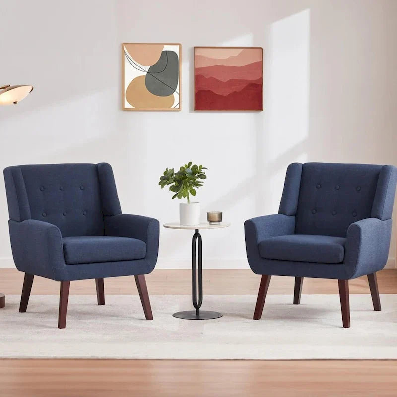 HUIMO Set of 2 Modern Tufted Accent Chair