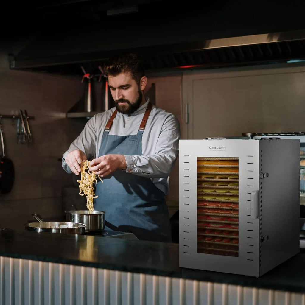 Commercial Food Dehydrator 16 Trays 1500W 70-190掳F Large