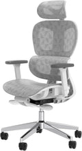 Ergo3D Ergonomic Office Chair �� High Back Mesh Desk Chair with 3D Adjustable Armrests, Wheels, for Home and Office (Black)
