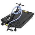 17 Gal Electric Oil Drain with 110V Pump & 8 Ft Hose,Low Profile & T Folding Handle Oil Drain Cart for Truck Cars SUVs
