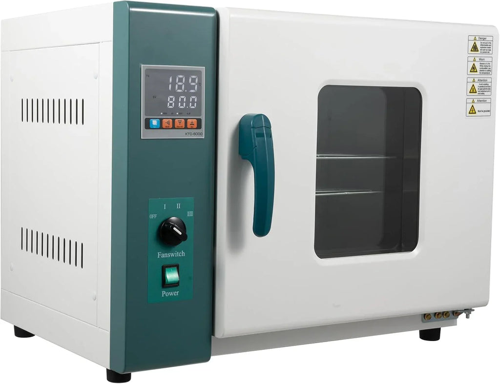 110V 1000W Horizontal Electric Blast Drying Oven 45L/12Gal Lab Forced Air Convection Drying Oven with Intelligent Temperature Controller for Industrial, Schools, Research Institutes
