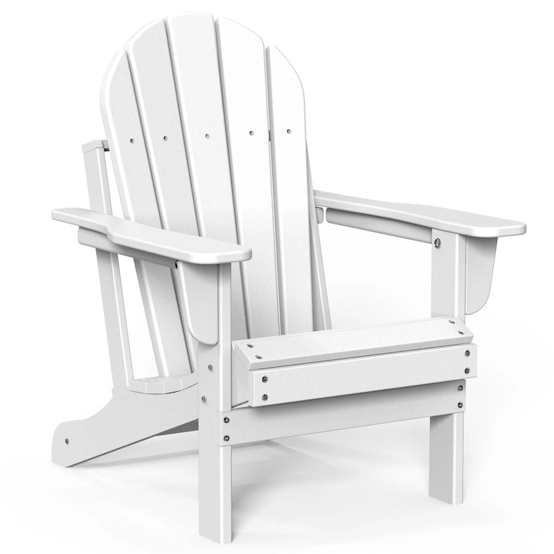 Outdoor Folding Adirondack Chair Patio Chair with Cup Holder