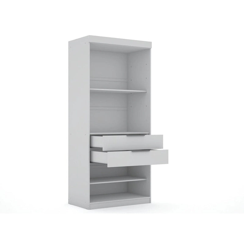 Mulberry 2.0 Modern 3 Sectional 6 Drawer Wardrobe Closet Set of 3
