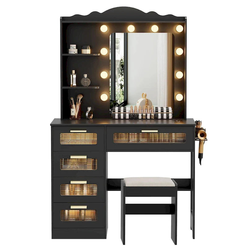 Makeup Vanity with 3 Lighting Colors