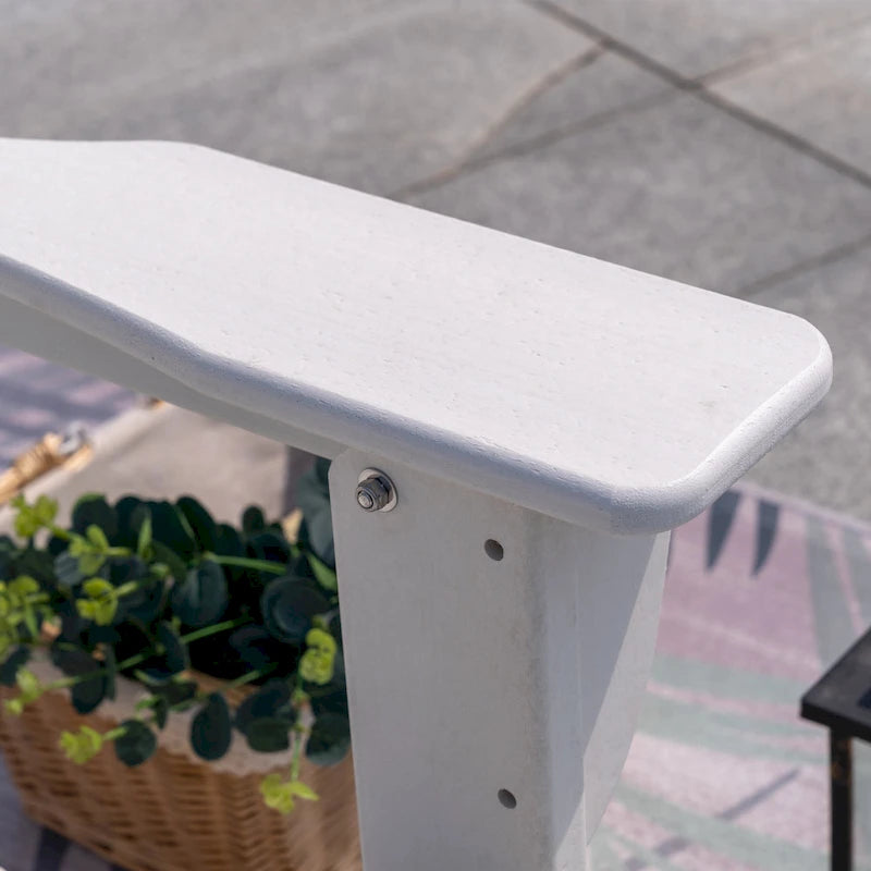 Outdoor Folding Adirondack Chair Patio Chair with Cup Holder
