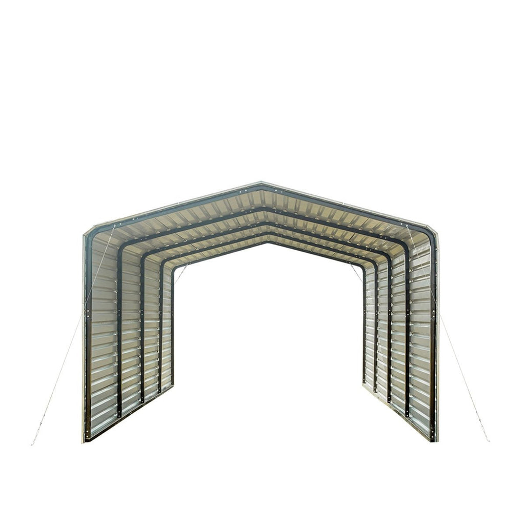2025 TMG-CP1220F 12' x 20' All-steel carport with closed side walls