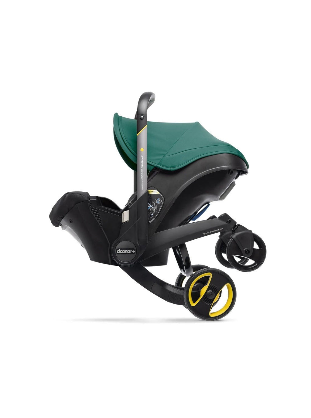 Stroller combination consisting of infant car seat and LATCH base (model year 2025) – Midnight Edition | From car to stroller in seconds, airplane-compatible, including accessory bag