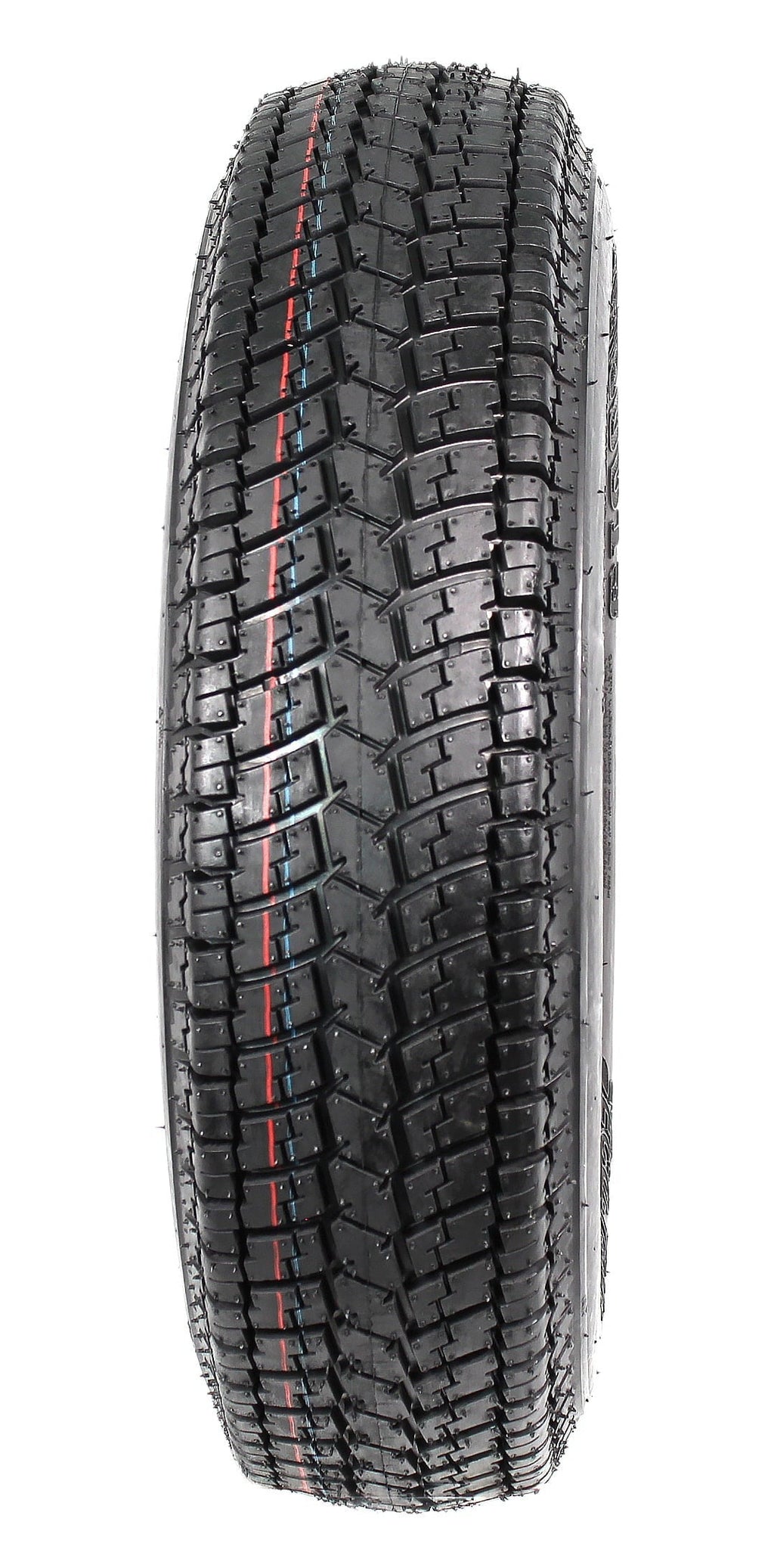 2-pack trailer tires and rims ST175/80D13 175/80 13 B78-13 LRC 5-hole white spoked wheel