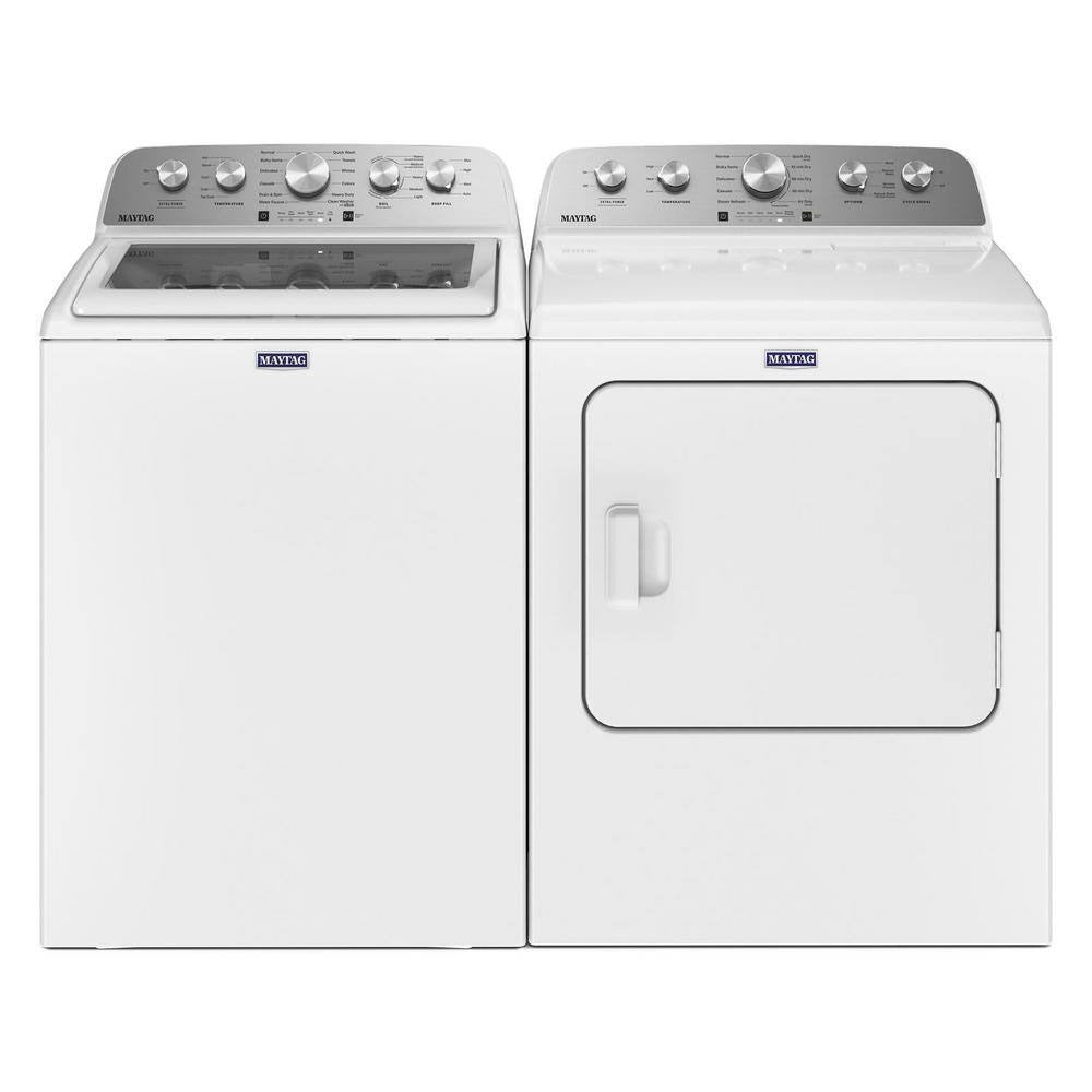 Maytag Top-Loading Washing Machine with 4.8 Cubic Foot Capacity and Extra Power Boost, White – MVW5430MW
