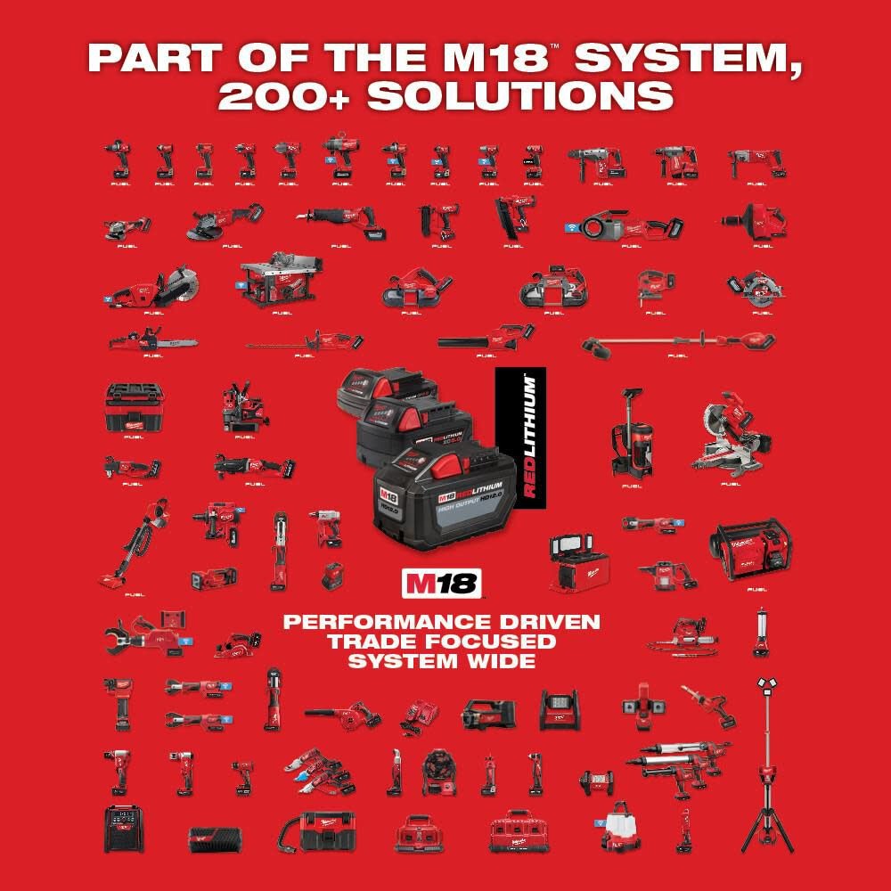 Milwaukee M18 FORCE LOGIC crimping tool with ONE-KEY and 1/2