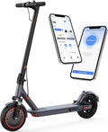 Electric scooter, 350W/500W powerful motor, 8.5"/10" solid rubber tires, 19/22 mph, 28/21/12 mile range, dual brakes